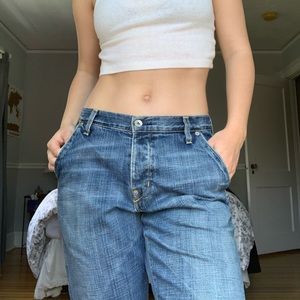 Vintage Paper denim&cloth medium wash jeans